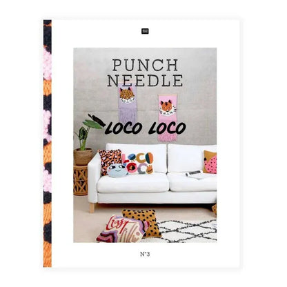 Punch Needle book No. 3 'Loco Loco' by Rico Design