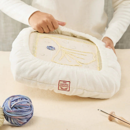 Oxford punch needle frame cover, fabric detail