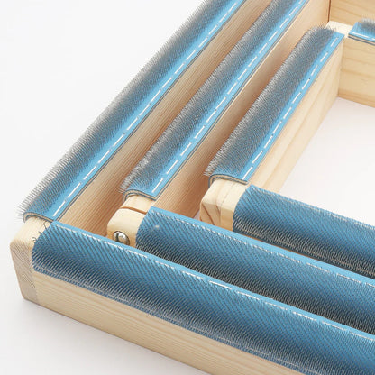 Oxford punch needle frame, corner detail