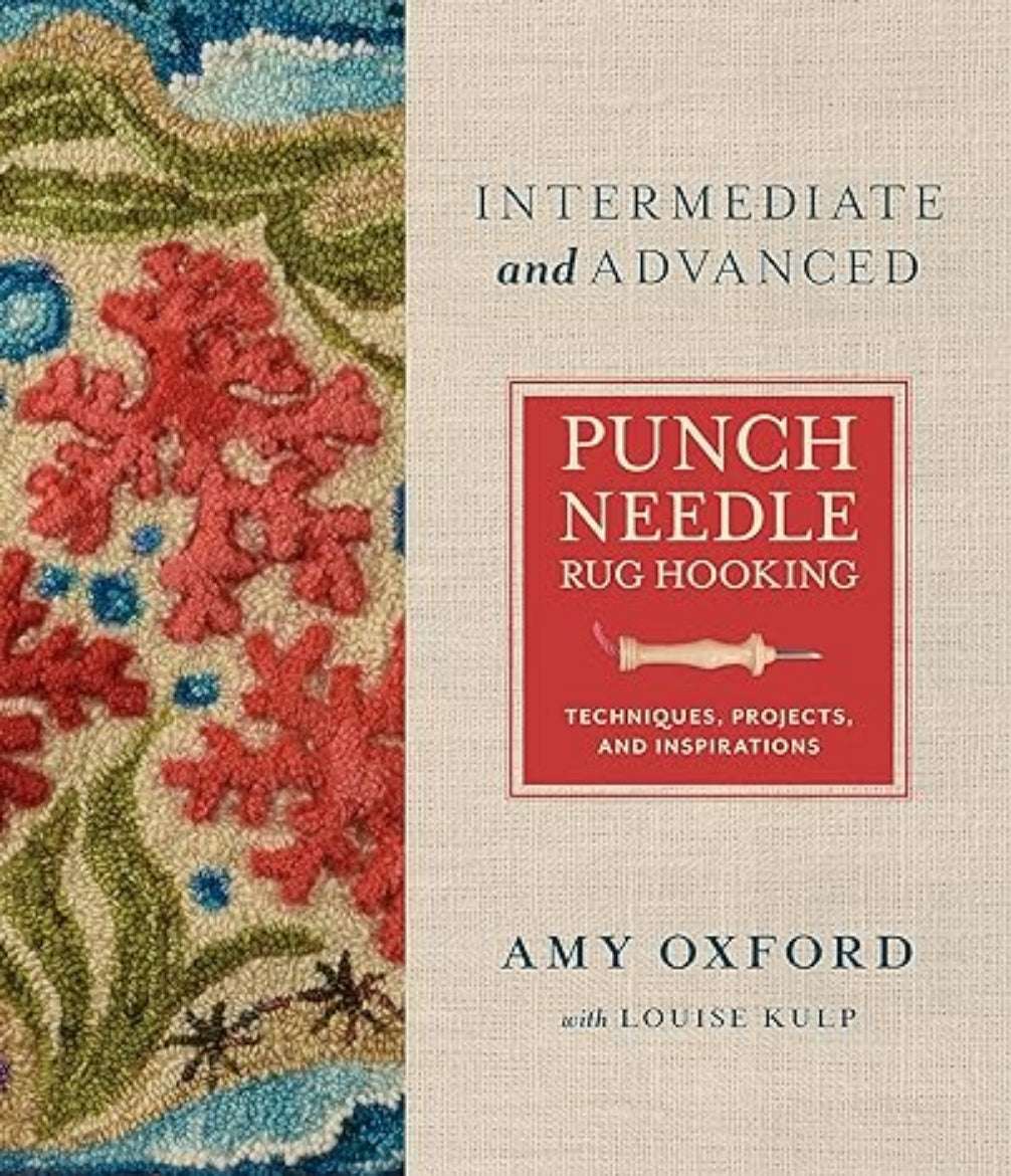 Amy Oxford intermediate punch needle rug hooking book