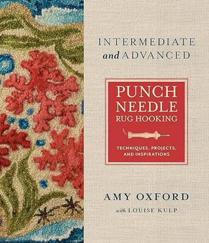 Amy Oxford intermediate punch needle rug hooking book