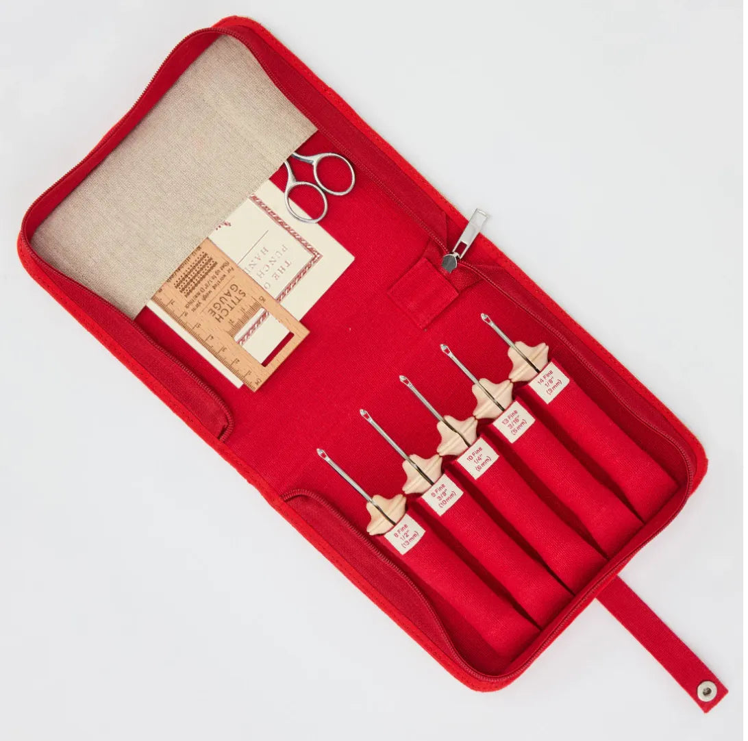 Oxford Punch Needle Fine Point aus Naturholz
