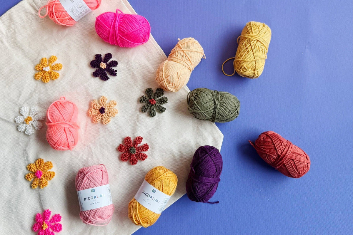 Craftinglove Punch-Needle-Set mit Blumen-Design