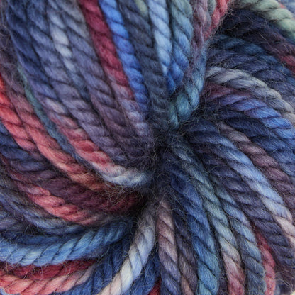 Mehrfarbiges Punch-Needle-Teppichgarn in Blue Suede, 110g