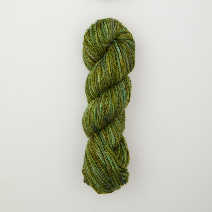 Feines Punch-Needle-Garn, Farbmuster Backroads Green mehrfarbig