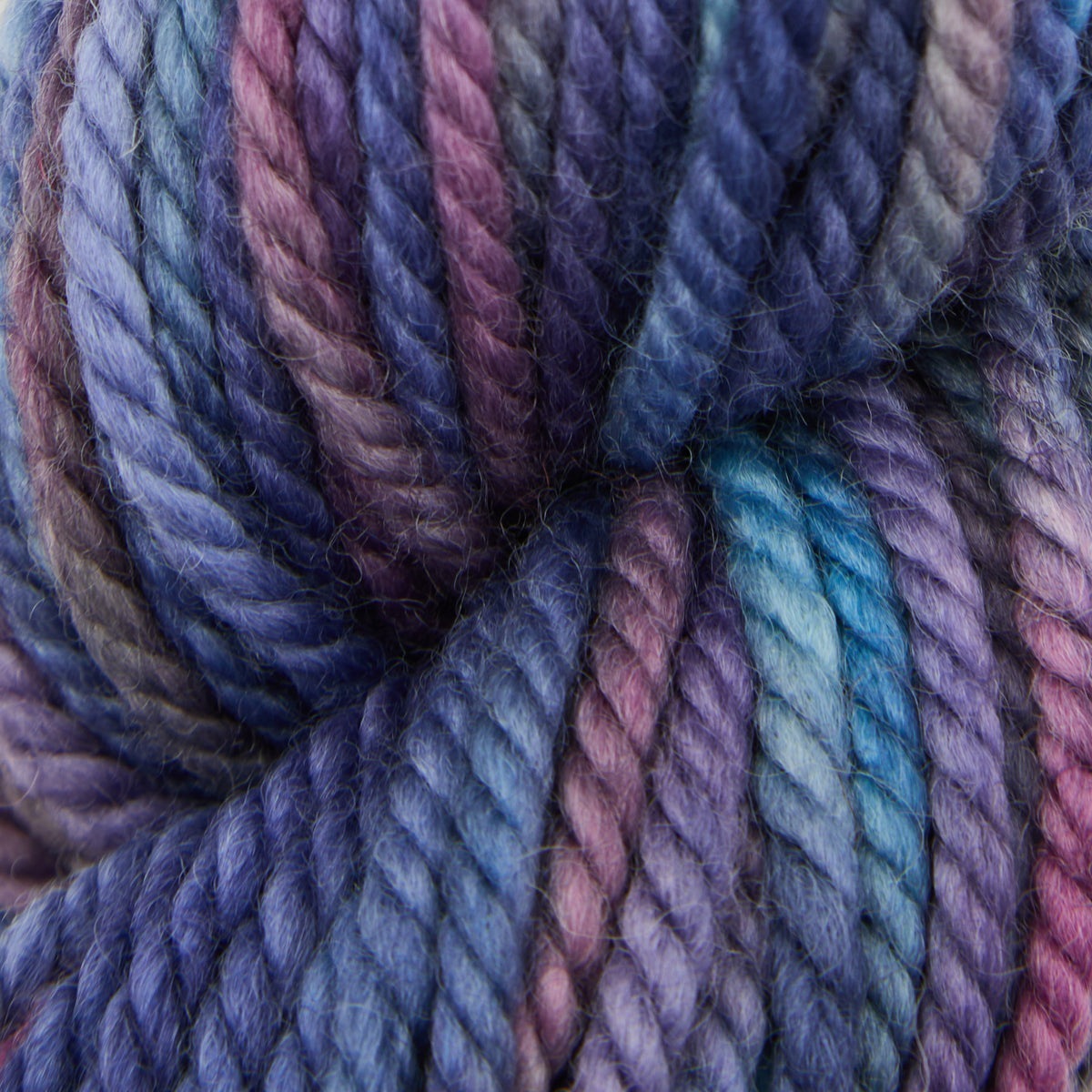 Mehrfarbiges Punch-Needle-Teppichgarn in Blue Noodle Alien, 110g