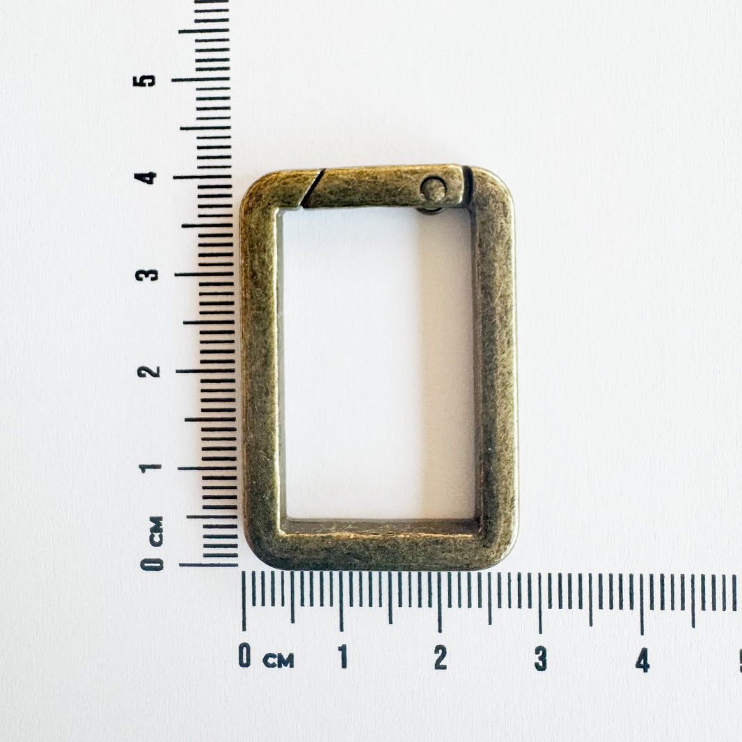  Viereckiger Metal Karabiner - 40 mm x 2,8mm