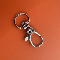 Rotating carabiner in O-shape, 3cm