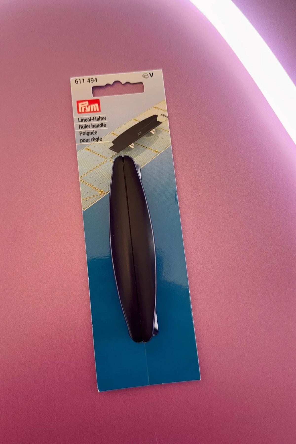 Linealgriff für rutschfreies Schneiden von Prym