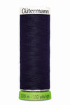Gütermann rPET sewing thread spool in blue, 100m