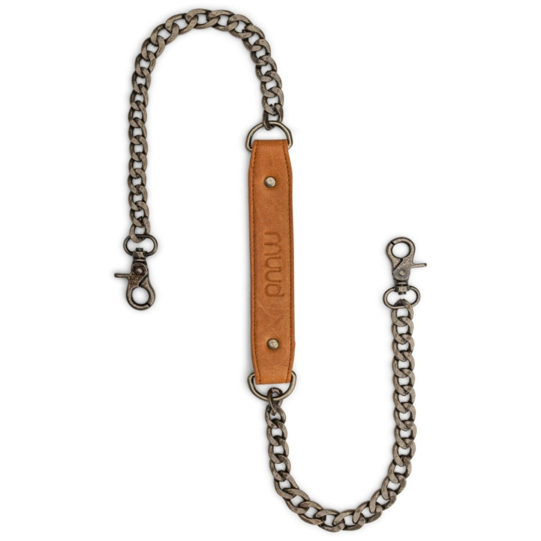 Shoulder strap -  Cala XL - whisky - leather and metal - Muud