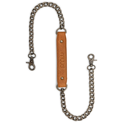 Shoulder strap -  Cala XL - whisky - leather and metal - Muud