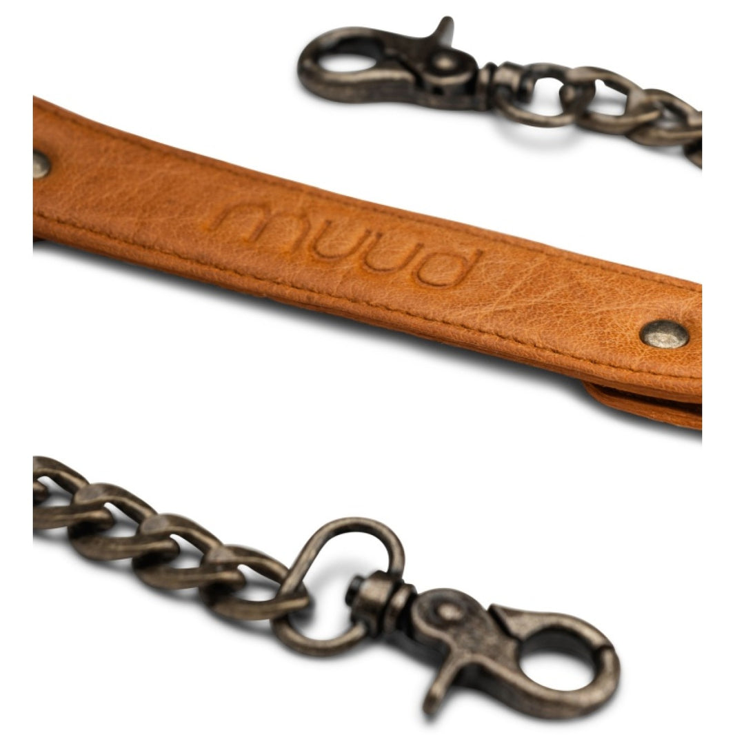Shoulder strap -  Cala XL - whisky - leather and metal - Muud