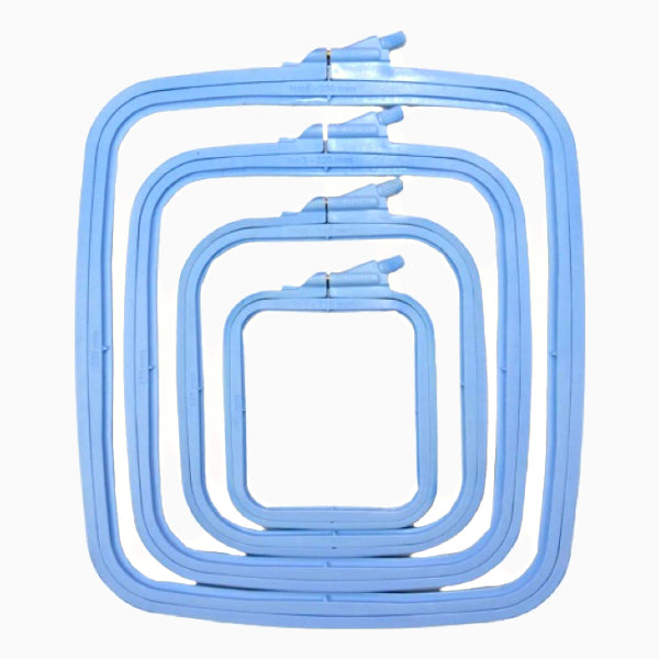 Nurge plastic rectangular square hoop, blue