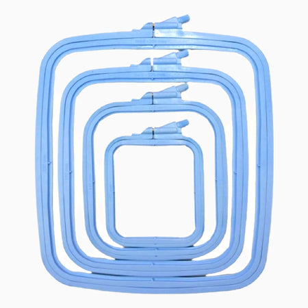 Nurge plastic rectangular square hoop, blue
