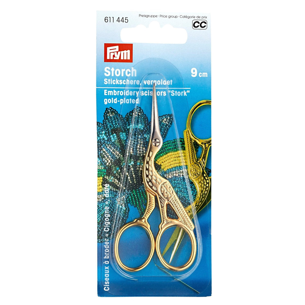 Prym Stickschere in Storch-Form, Detailansicht