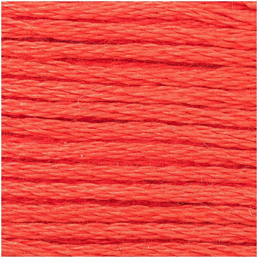 Rico stranded cotton floss skein in a vivid colour