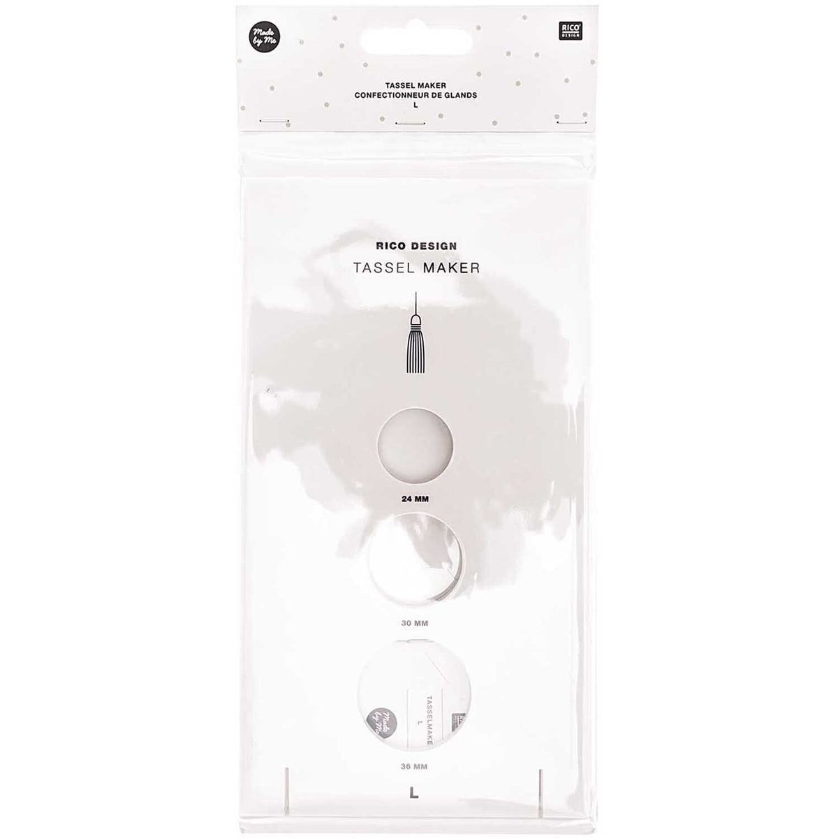 Rico tassel maker, packaging view