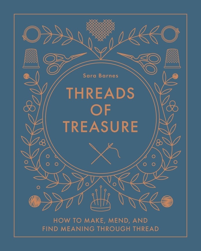 Threads of Treasure - Embroidery Book - Sara Barnes - Schiffer Publishing