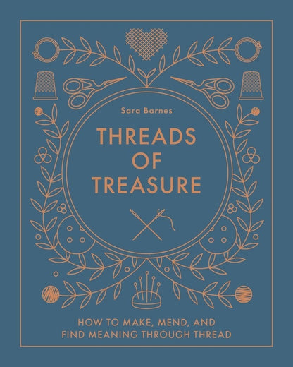 Threads of Treasure - Embroidery Book - Sara Barnes - Schiffer Publishing