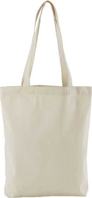 Schlichte Bio-Baumwoll-Tote-Bag in Naturfarbe