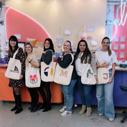 Tote Bag aus dem Punch-Needle-Workshop