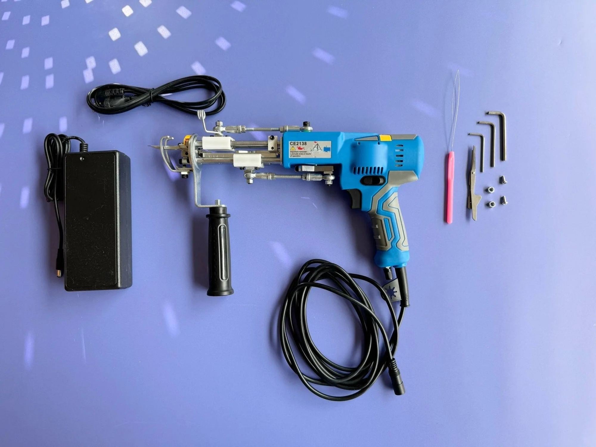 AK-V Cut Pile tufting machine, side view