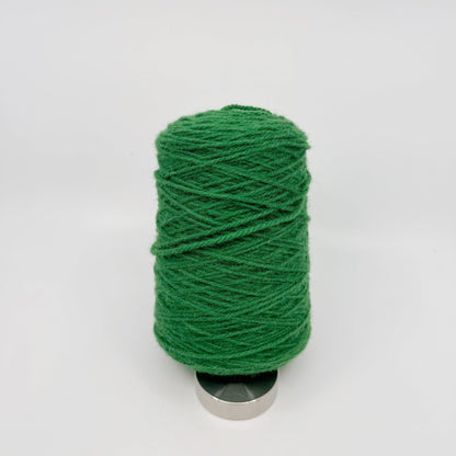 Tufting wool cone in a cool blue shade