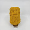 Tufting wool cone close-up of wound yarn