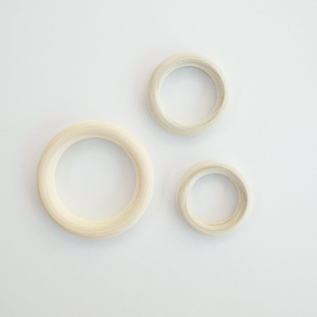 Craftinglove wooden rings for macrame projects