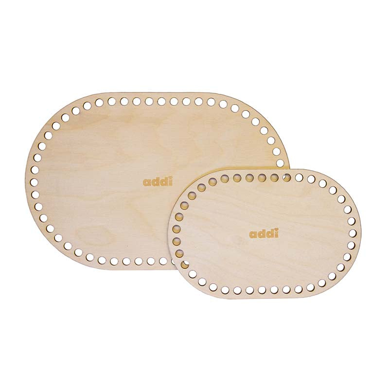 Addi Shapes oval wooden base for crochet baskets