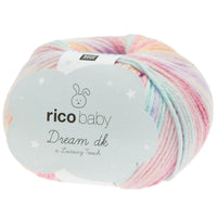 Baby Dream DK luxury yarn in pink mix, 50g by Rico Design