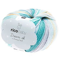 Baby Dream DK Luxusgarn in türkis mix, 50g von Rico Design