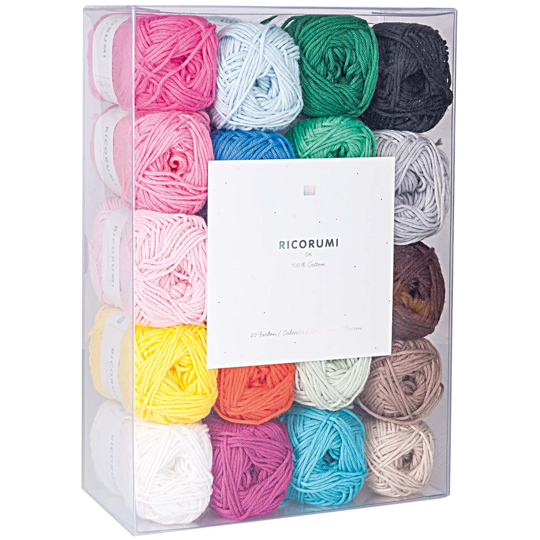 Rico Ricorumi DK cotton yarn set of 20 mini balls