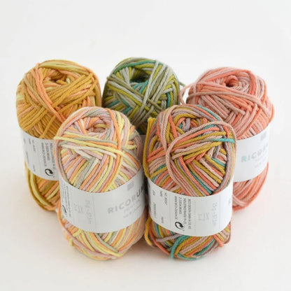 Ricorumi Baumwollgarn, Set mit 5 x 25g von Rico Design