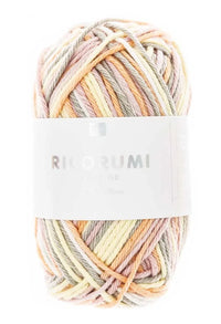 Ricorumi cotton yarn in pink-yellow, 25g by Rico Design