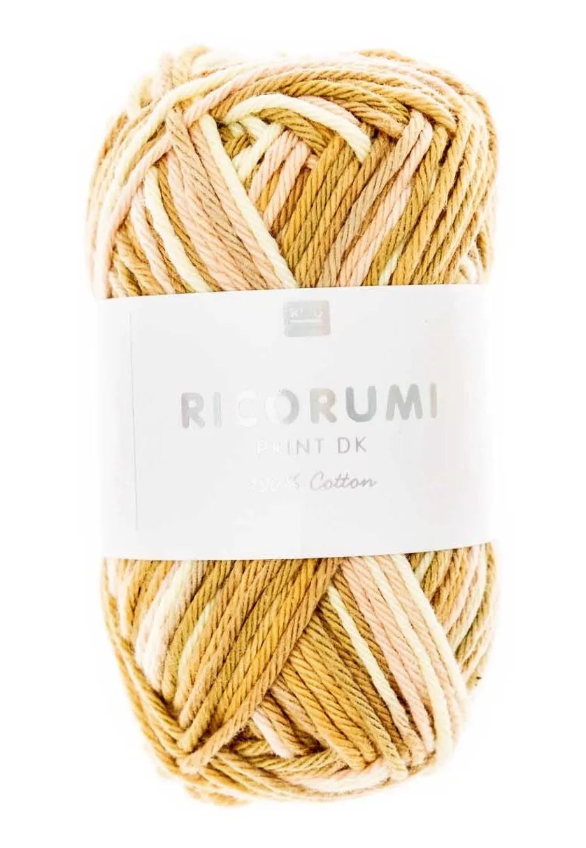 Ricorumi Baumwollgarn in senf mix, 25g von Rico Design