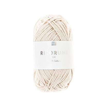 Ricorumi DK Baumwollgarn-Knäuel in zartem Pastellton