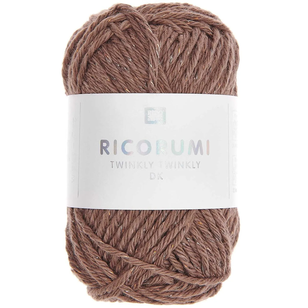 Ricorumi cotton yarn in brown, 25g by Rico Design