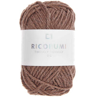 Ricorumi cotton yarn in brown, 25g by Rico Design