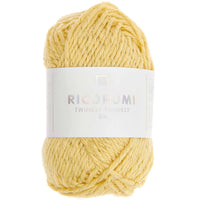 Ricorumi cotton yarn in yellow, 25g by Rico Design