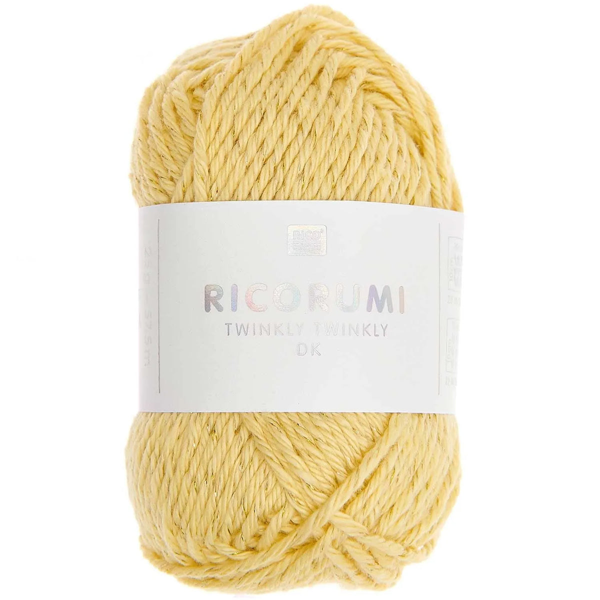Ricorumi cotton yarn in yellow, 25g by Rico Design