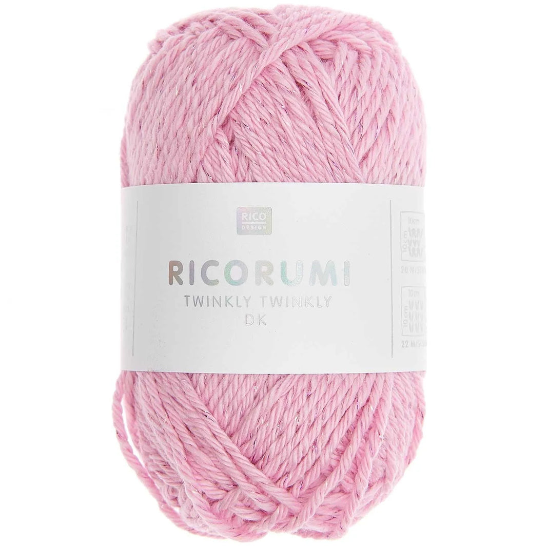 Ricorumi cotton yarn in pink, 25g by Rico Design