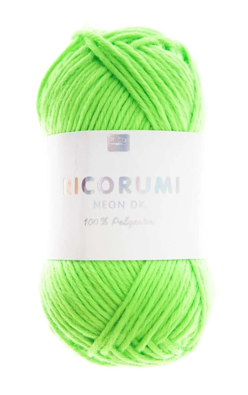 Ricorumi neon yarn in green, 25g by Rico Design