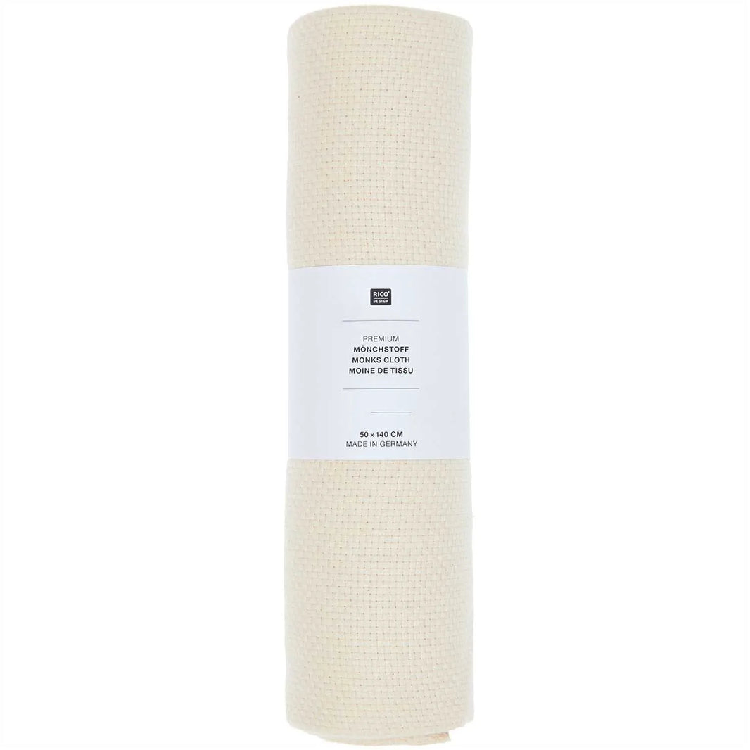 Monkscloth, 50 x 140cm, Rico - Natur - Tuftinglove