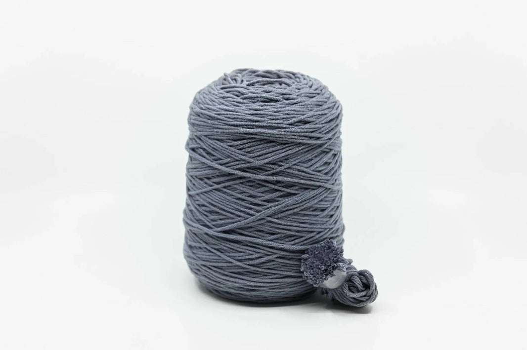 Acrylic tufting yarn on cone, 400g in Gray Blue Gray