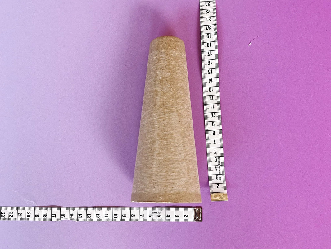 Cardboard yarn cones, set of ten, detail