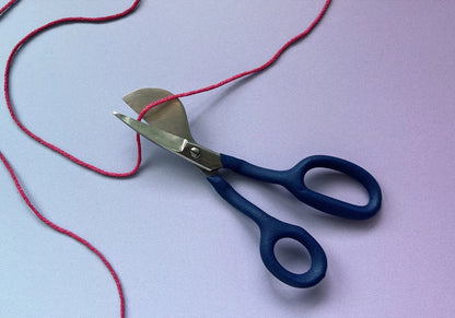 Premium duckbill scissors, close-up