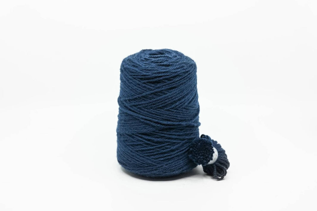 Rugwool NZ tufting yarn, 500g cone in Dark Blue