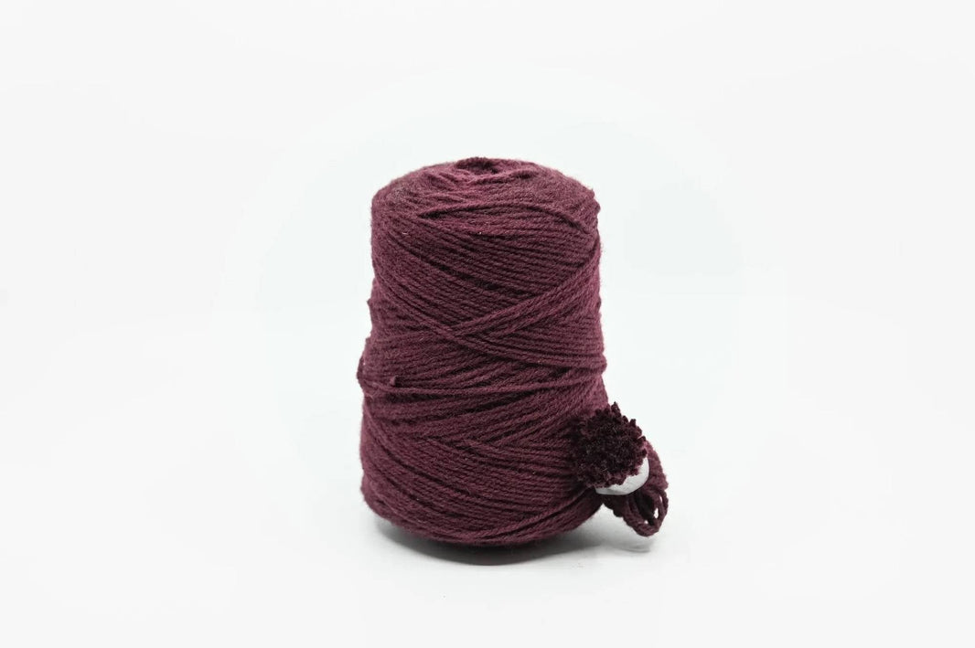 Rugwool NZ tufting yarn, 500g cone in Plum